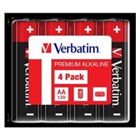 VERBATIM Alkalické baterie AA, 4 Pack - Shrink