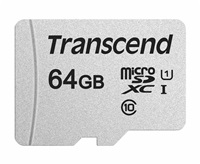Karta TRANSCEND MicroSDXC 64GB 300S, UHS-I U1 + adaptér