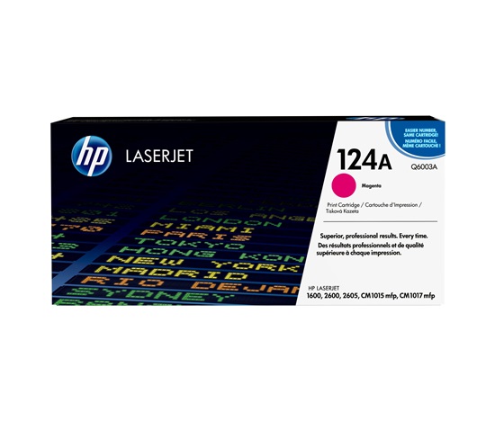 Tonerový zásobník HP 124A Magenta LJ, Q6003A (2 000 strán)
