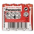 PANASONIC Zinkouhlíkové baterie Red Zinc R6RZ/4P AA 1,5V (shrink 4ks)