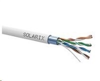 Inštalačný kábel Solarix FTP, Cat5E, drôt, PVC, krabica 305m SXKD-5E-FTP-PVC