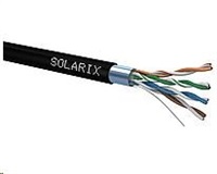 Inštalačný kábel Solarix outdoor FTP, Cat5E, drôt, PE, krabica 305m SXKD-5E-FTP-PE