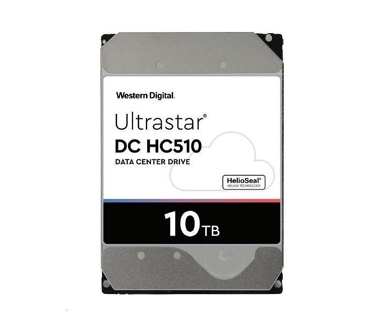 Western Digital Ultrastar® HDD 10TB (HUH721010ALE601) DC HC510 3.5in 26.1MM 256MB 7200RPM SATA 512E SED