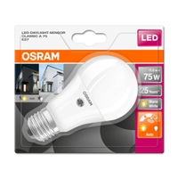 OSRAM LED STAR+ CL A Daylight Sensor Fros. 10W 827 E27 1055lm 2700K (CRI 80) 25000h A+ (Krabička 1ks)