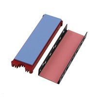 AXAGON CLR-M2, hliníkový pasívny chladič pre jedno aj obojstranný M.2 SSD disk, výška 12 mm