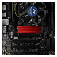 AXAGON CLR-M2, hliníkový pasívny chladič pre jedno aj obojstranný M.2 SSD disk, výška 12 mm