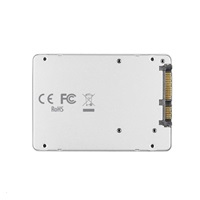 AXAGON RSS-M2SD, SATA - M.2 SATA SSD, interné 2.5" box ALU, strieborný