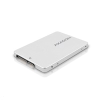AXAGON RSS-M2SD, SATA - M.2 SATA SSD, interné 2.5" box ALU, strieborný