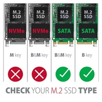AXAGON RSS-M2SD, SATA - M.2 SATA SSD, interné 2.5" box ALU, strieborný