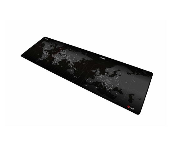 Herná podložka pod myš C-TECH MP-01W (World), 900x270x4mm, obšité okraje