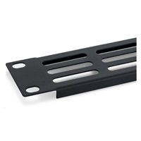 TRITON 19" 1U perforovaný oválny držiak 36 x 6 mm, čierny