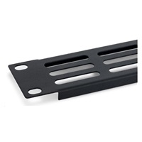 TRITON 19" 1U perforovaný oválny držiak 36 x 6 mm, sivý