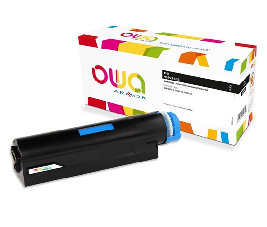 OWA Armor toner pre OKI Laserjet B401/MB451, 2500 strán, 44992402, čierna/čierna