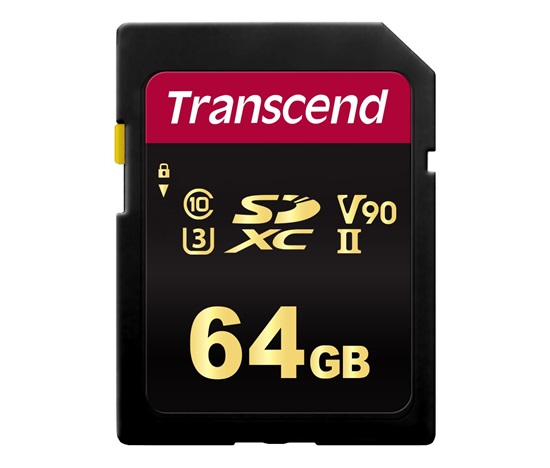 Karta TRANSCEND SDXC 64GB 700S, UHS-II U3 Class 10 (R:285/W:180 MB/s)