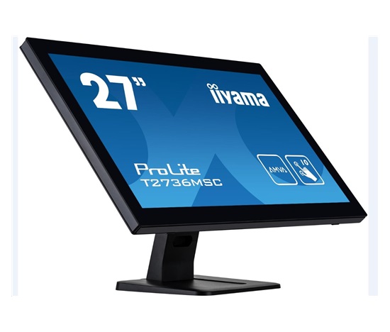 Dotykový monitor Iiyama ProLite T2736MSC-B1, 68,6 cm (27''), CAP 10-touch, Full HD, čierny
