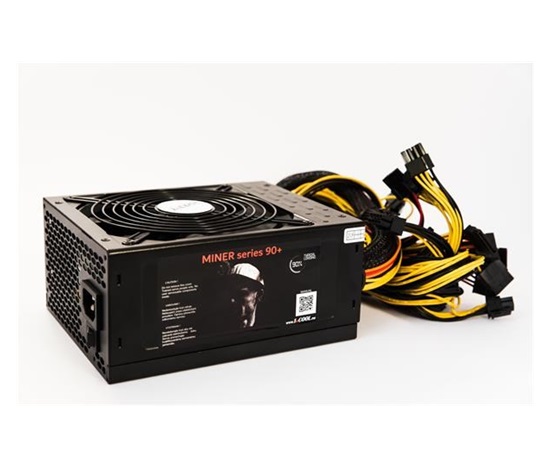 napájací zdroj 1stCOOL ATX 1600W MINER 1600, APFC, 90+, bez napájacieho kábla