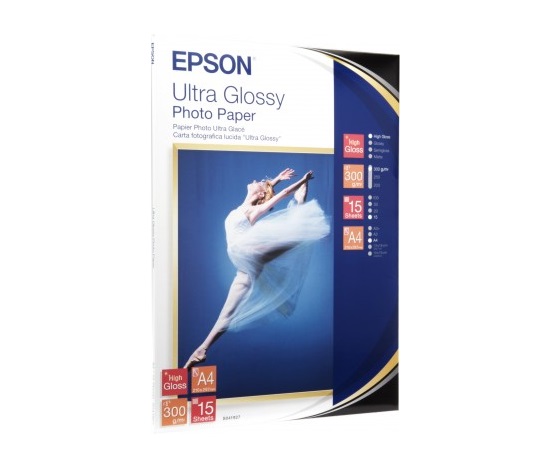 Papier EPSON A4 Ultra Glossy Photo (15 listov), 300 g/m2