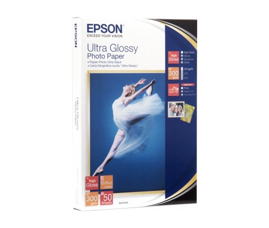 Papier EPSON Ultra Glossy Photo 10x15 (50 listov), 300 g/m2