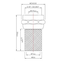 Konektor F pre koaxiálny kábel s priemerom 7 mm, balenie 100 ks
