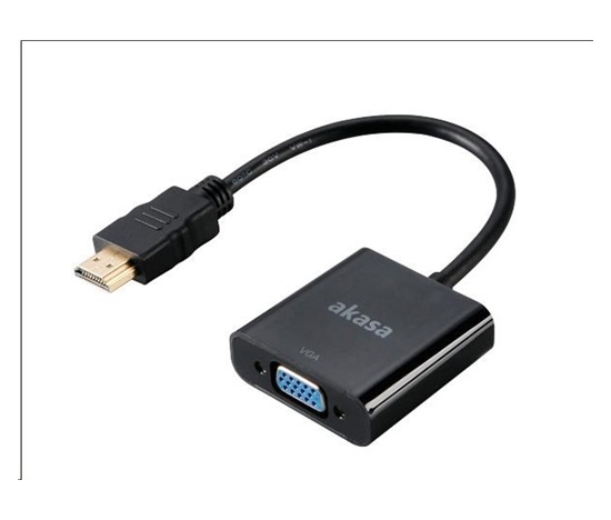 Adaptér AKASA HDMI na VGA, 20 cm