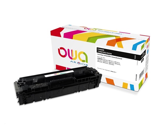 OWA Armor toner pre CANON LBP 611Cn, 613Cdw, 631Cn, 633Cdw, MFP635Cx, 2800 ks., čierna/čierna (CRG045H BK)