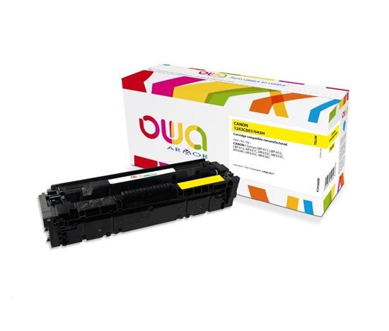 OWA Armor toner pre CANON LBP 611Cn, 613Cdw, 631Cn, 633Cdw, MFP635Cx, 2200 ks., žltá/žltá (CRG045H Y)