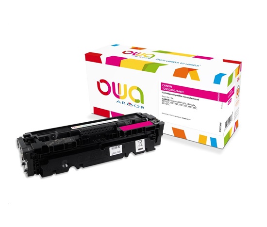 OWA Armor toner pre CANON LBP 653Cdw, 654Cx, MFP735Cx, 5000 ks., červená/magenta (CRG046H M)