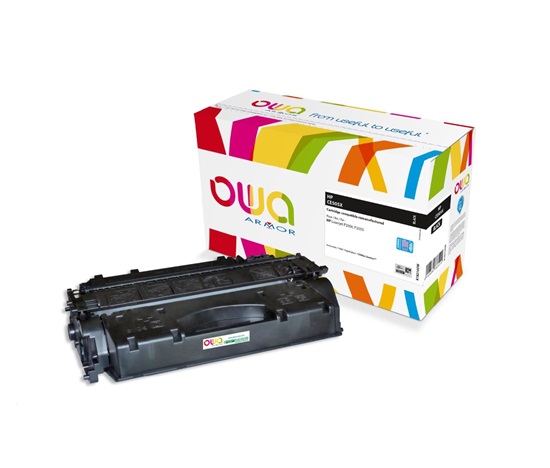 OWA Armor toner pre HP Laserjet P2050, P2055, 13000 strán, CE505X JUMBO, čierna/čierna