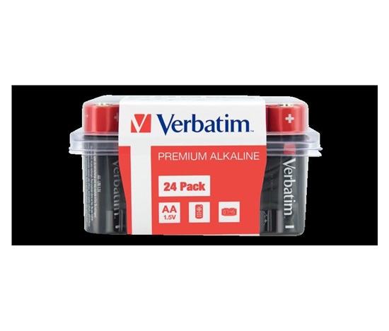 VERBATIM Alkalická Baterie AA 24 Pack / LR6