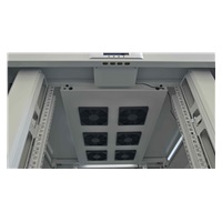 LEXI-Net 19" stojanový rozvaděč 42U 800x1000 rozebiratelný, ventilační jednotka, termostat, kolečka, 600kg, sklo, šedý