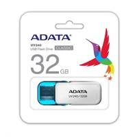 ADATA Flash disk 32GB UV240, USB 2.0 Dash Drive, biela