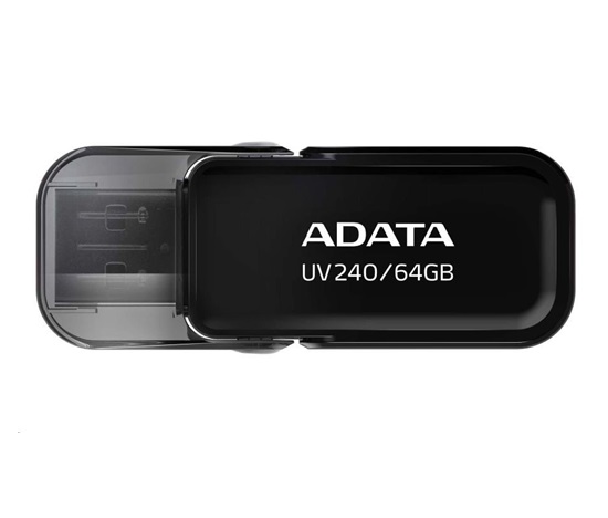 ADATA Flash Disk 64GB UV240, USB 2.0 Dash Drive, čierna