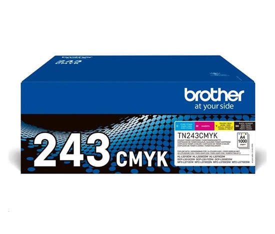 Toner BROTHER TN-243CMYK - PRE HLL3210 HLL3270 DCPL3510 DCPL3550 MFCL3730 MFCL3770 - cca 1000 str