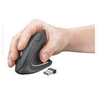 TRUST Mouse Verto bezdrôtová ergonomická myš USB, čierna