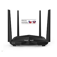 Bezdrôtový dvojpásmový router Tenda AC10 AC1200, 1x gigabitový WAN, 3x gigabitový LAN