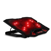 EVOLVEO Ania 5R, chladiaci stojan pre notebook, červené podsvietenie