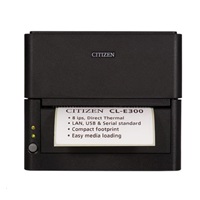 Citizen DT tlačiareň štítkov CL-E300 LAN, USB, sériová, 203dpi, čierna
