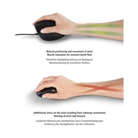 <p>Vertikálna ergonomická káblová myš Hama EMC-500, 6 tlačidiel, čierna</p>