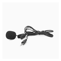 GEMBIRD mikrofón s klipom, MIC-C-01, čierny