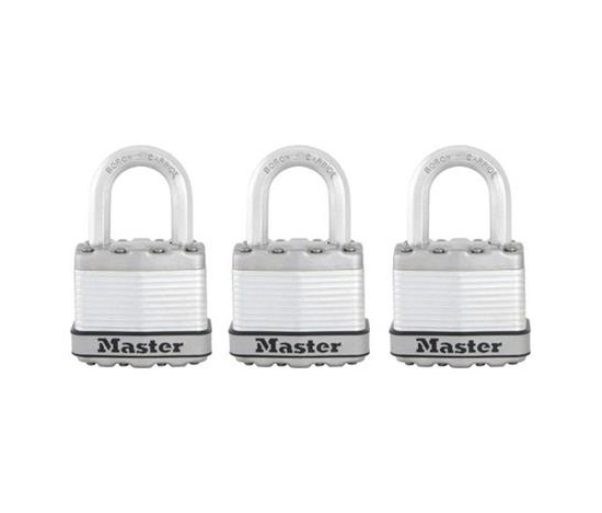 Master Lock Titanový visací zámek -  Excell - 45mm (3 ks / blistr)