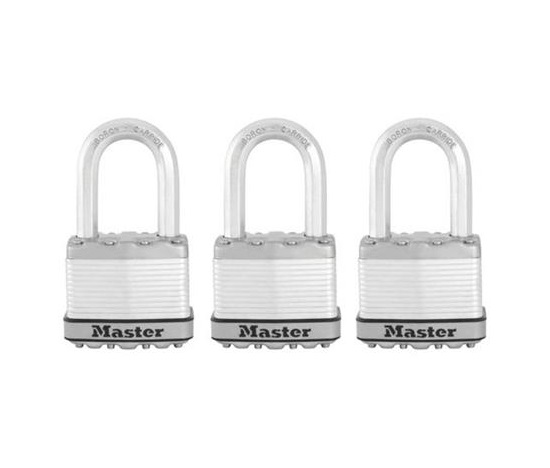 Master Lock Titanový visací zámek-  Excell - 50mm (3 ks / blistr)