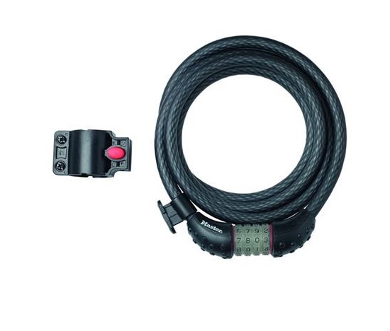 Master Lock Ocelové kombinační lanko na kolo  8190EURDPRO - 1,8m
