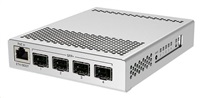 MikroTik Cloud Router Switch CRS305-1G-4S+IN, Dual Boot (SwitchOS, RouterOS), 800MHz, 512MB RAM, 4xSFP+, vrátane.L5