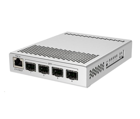 MikroTik Cloud Router Switch CRS305-1G-4S+IN, Dual Boot (SwitchOS, RouterOS), 800MHz, 512MB RAM, 4xSFP+, vrátane.L5