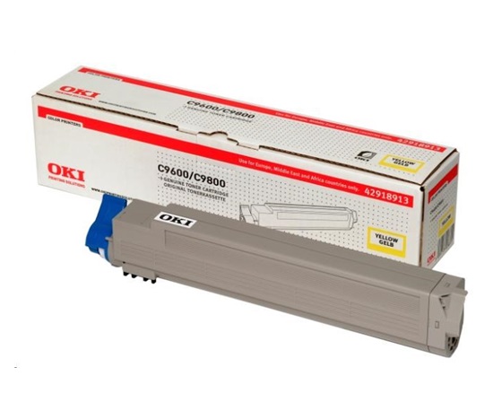 Žltý toner OKI pre C9600/C9650/C9800/C9850/C9800MFP/C9850MFP (15k)