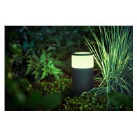 PHILIPS Calla Venkovní stojan, Hue White and color ambiance, 230V, 1x8W integr.LED, Chrom matný, rozšíření (1742030P7)