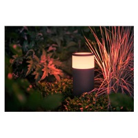 PHILIPS Calla Venkovní stojan, Hue White and color ambiance, 230V, 1x8W integr.LED, Chrom matný, rozšíření (1742030P7)