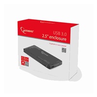 Externý box GEMBIRD pre 2.5" zariadenie, USB 3.0, SATA, čierna