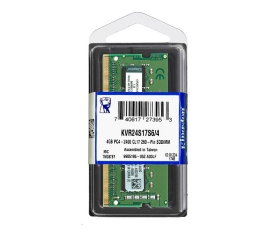 KINGSTON SODIMM DDR4 4GB 2666MT/s CL19 Non-ECC 1Rx16 ValueRAM