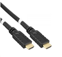 Vysokorýchlostný HDMI kábel PREMIUMCORD s Ether.4K@60Hz, so zosilňovačom, 10 m, 3x tienenie, M/M, pozlátené konektory